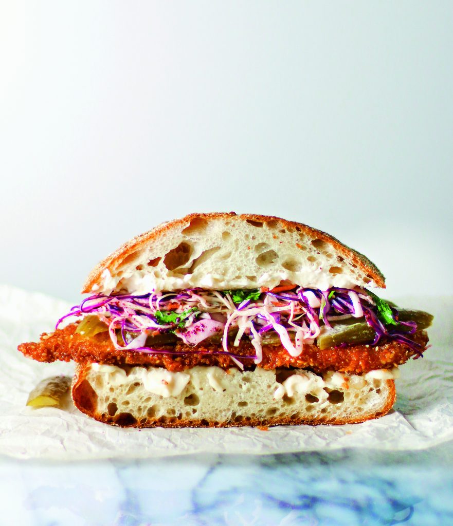 Schnitzel Sumac Sandwich